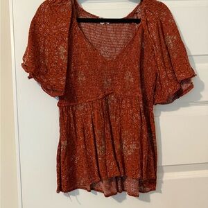 Like New Bohemian Rust Top